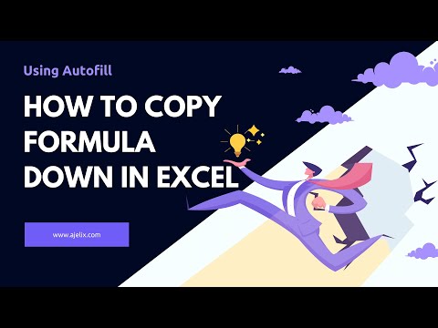 Master Excel Formulas! Excel: How To Copy Formula Down Using Autofill - Tutorial by Ajelix