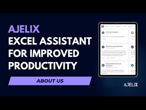 AI in Excel - Ajelix Spreadsheet Artificial Intelligence Tools for Productivity