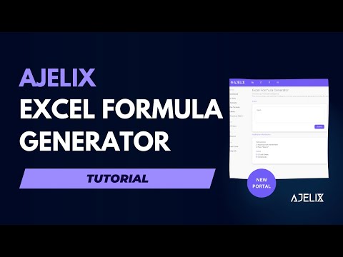 AI Excel Formula Generator - Generate Excel Formula - Open AI in Excel - Ajelix AI Spreadsheet Tools
