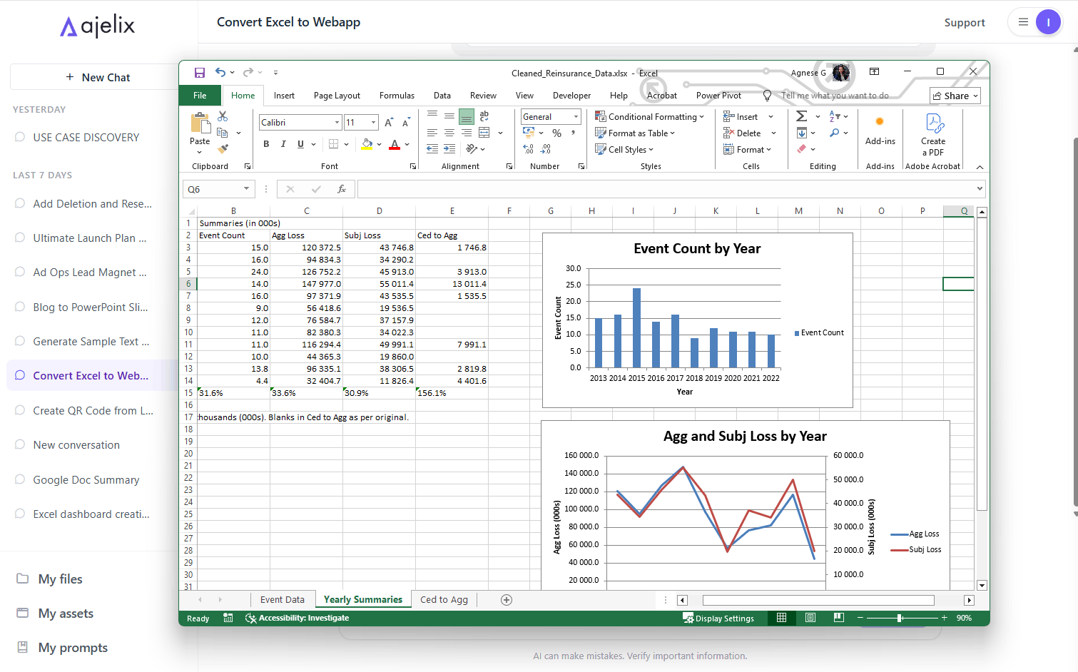 ai excel feature - datagpt comparison