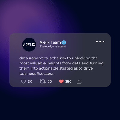 Data analytics Use case - Ajelix generate excel formula