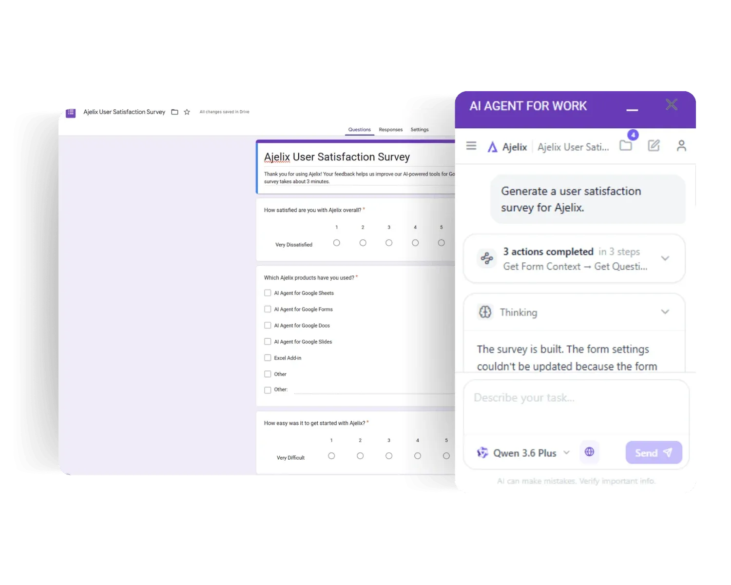 Google Forms Add-On, Build Any Form from a Prompt by Ajelix