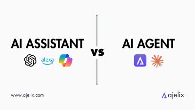 AI assistant VS AI Agent Blog Banner