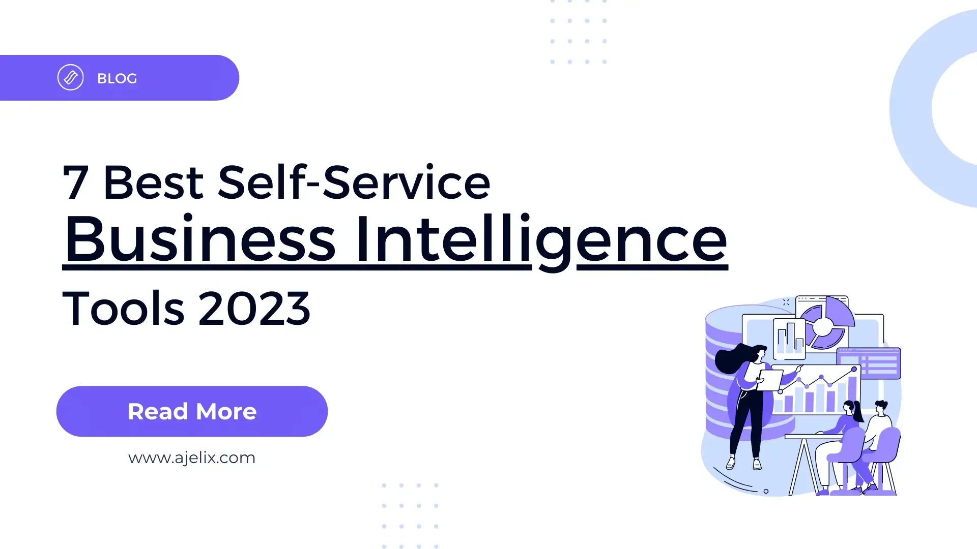 Best self-service business intelligence tools 2023 banner