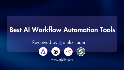 Best AI workflow automation tools Ajelix blog banner