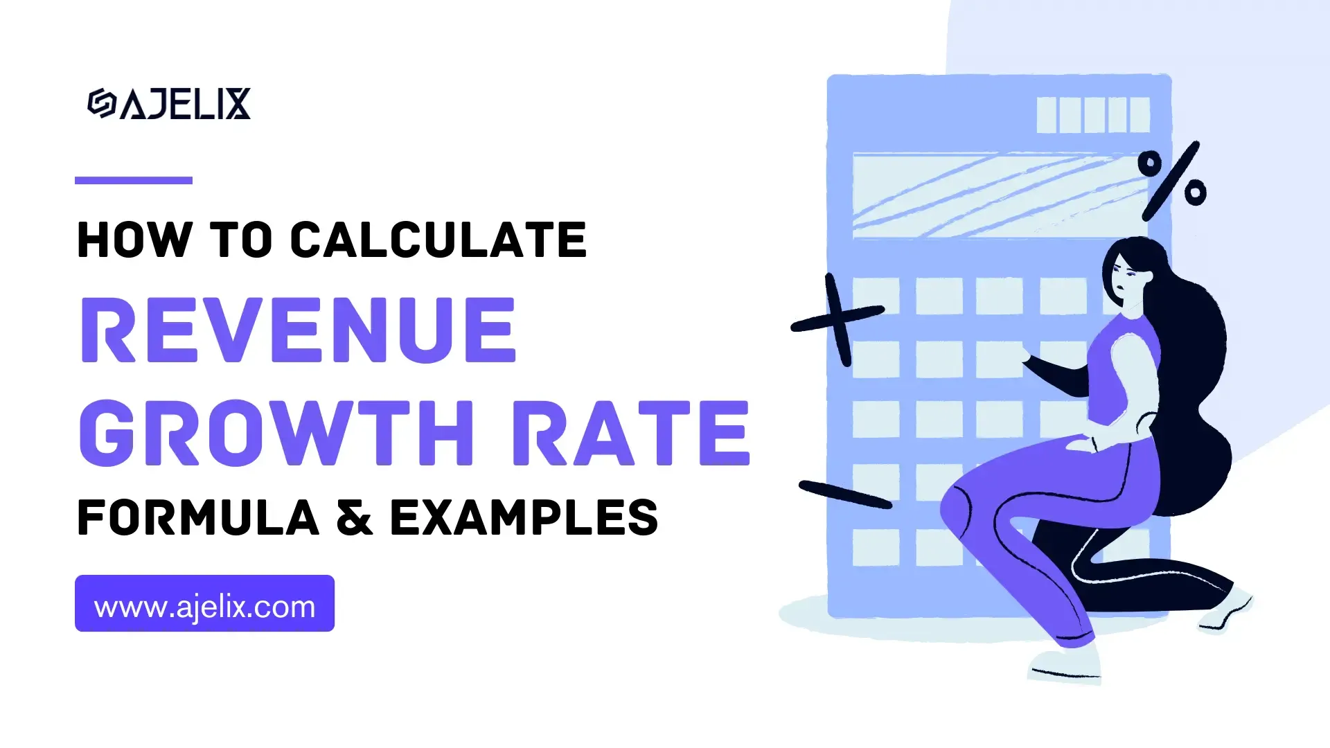 How to calculate revenue growth in Excel with examples and formulas banner by ajelix
