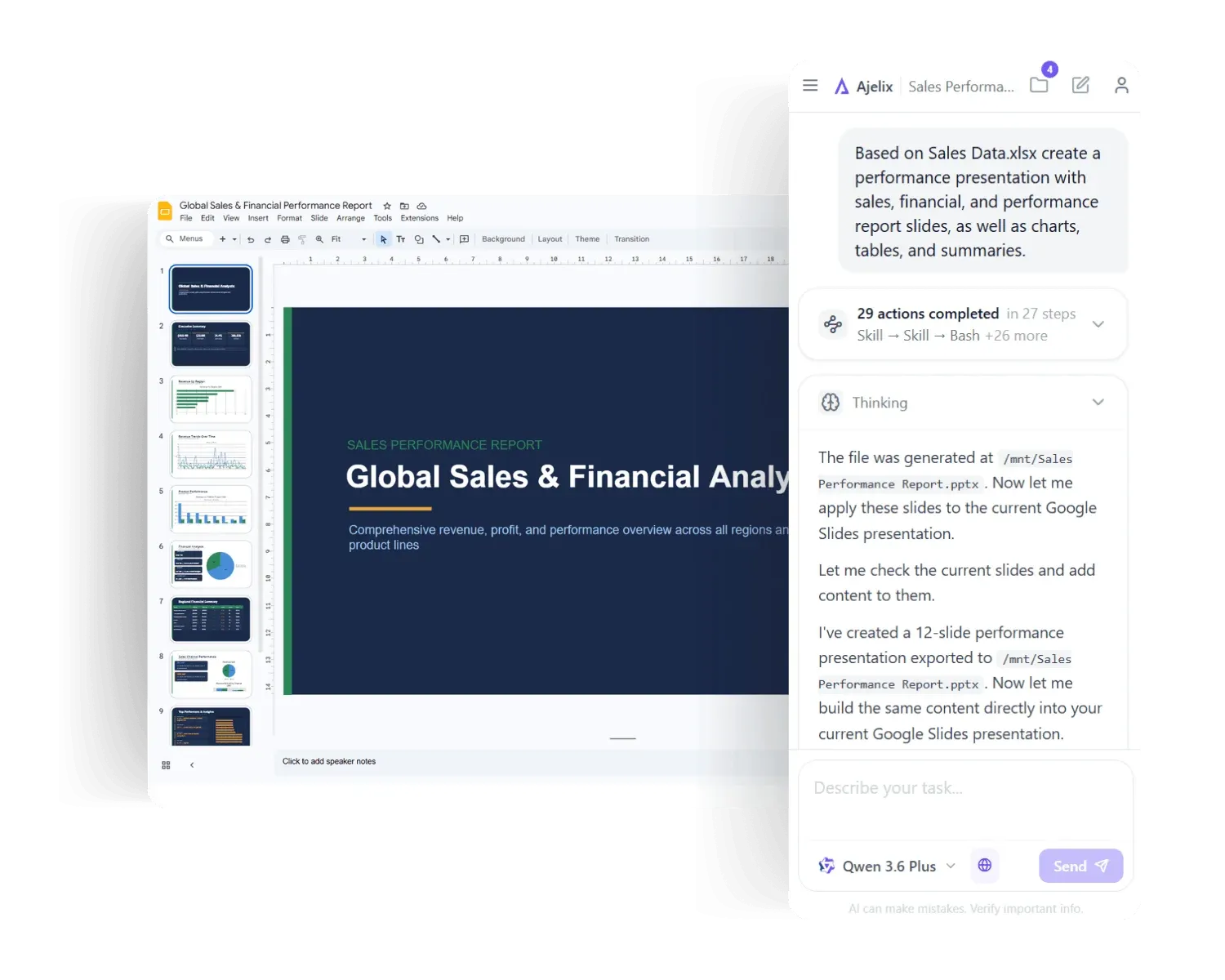 Google Slides Add-On, Data-Driven Slides & Visual Reporting by Ajelix