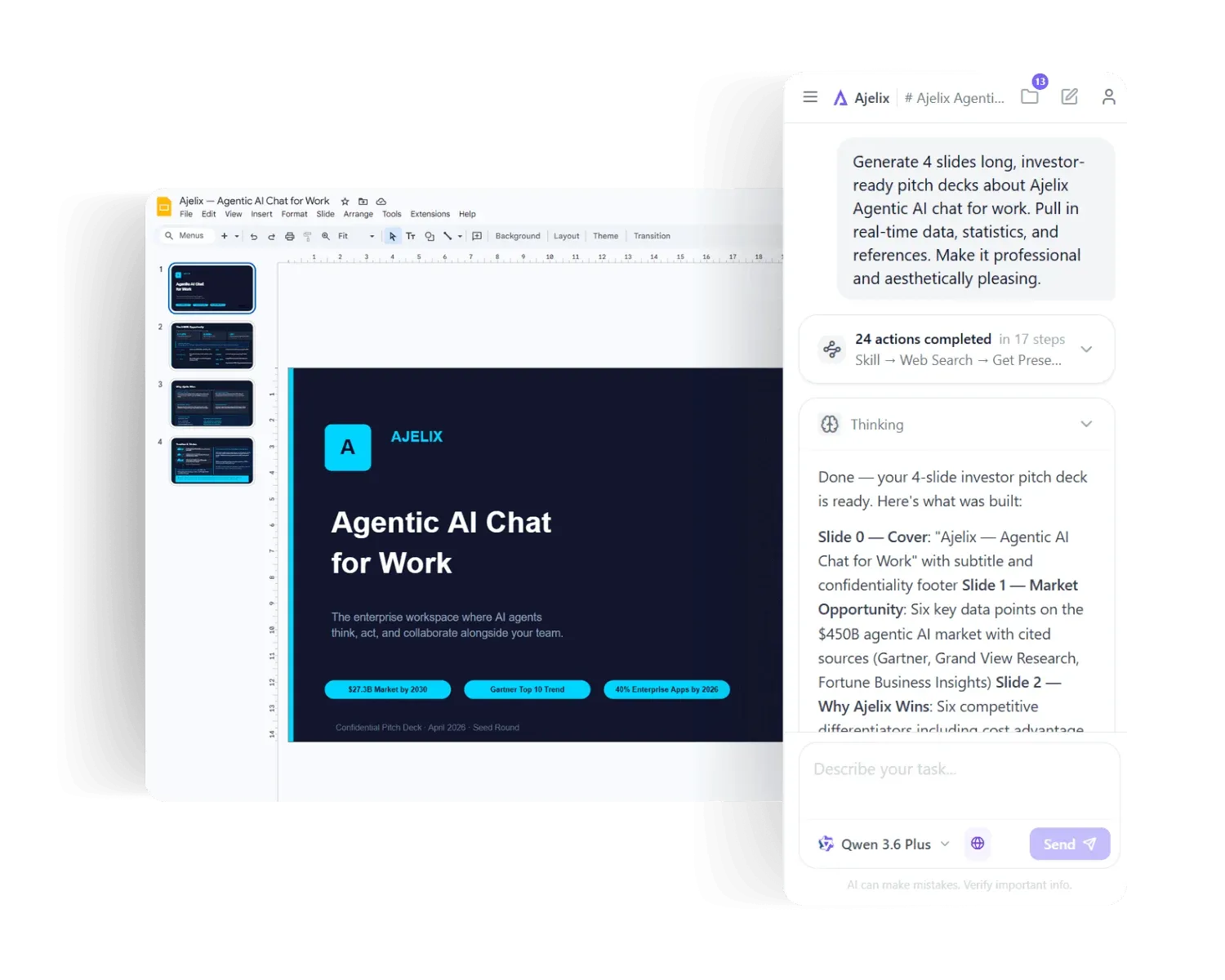 Google Slides Add-On, Business Pitches & Executive Decks by Ajelix