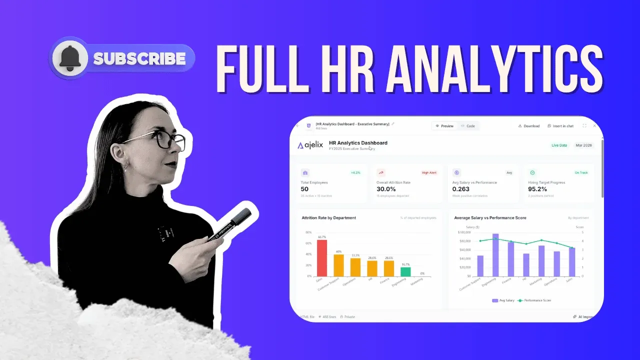 Agentic AI in HR how to turn raw hr data into dashboard ready to present