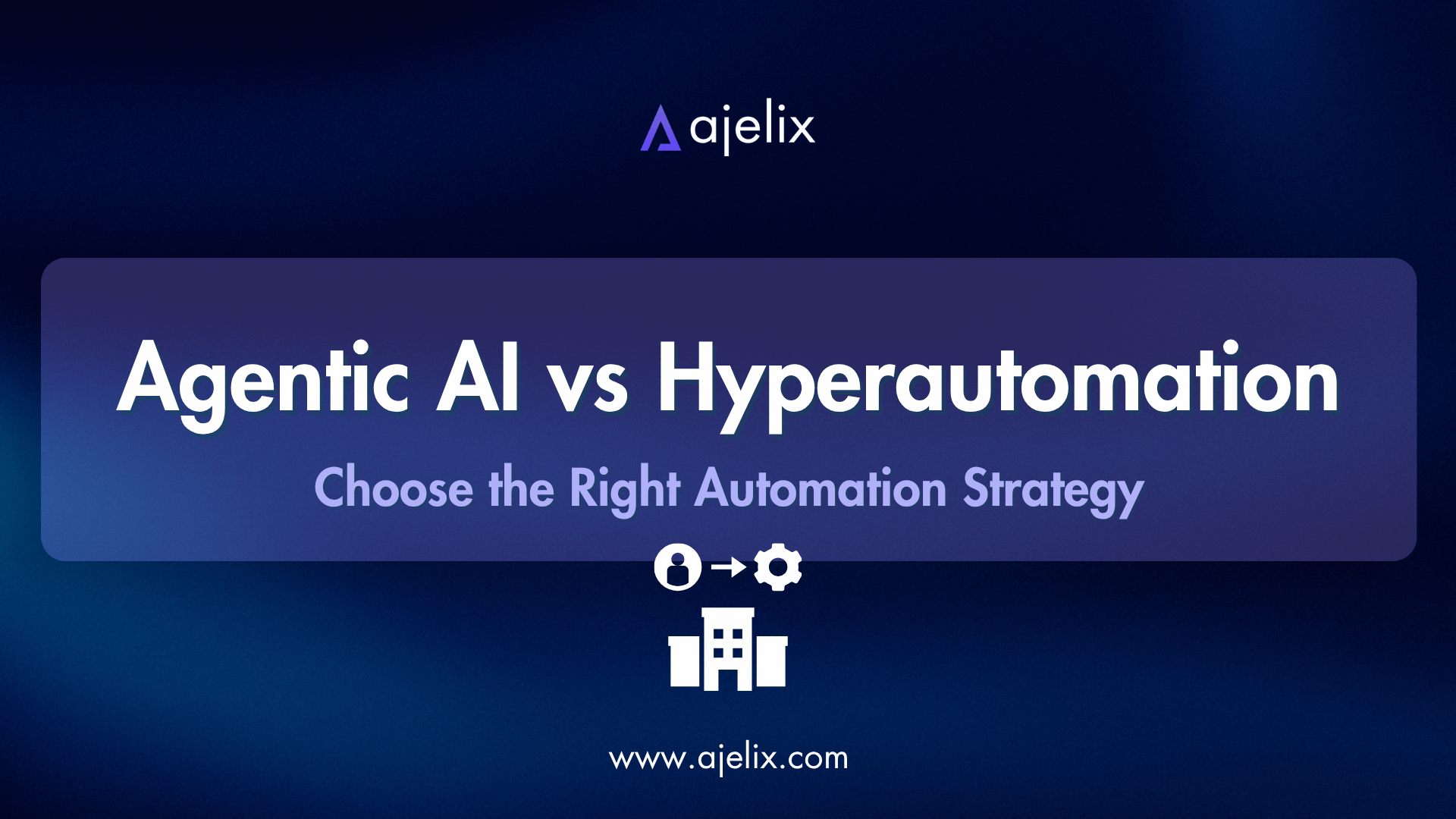 Agentic AI vs Hyperautomation Blog Banner Ajelix