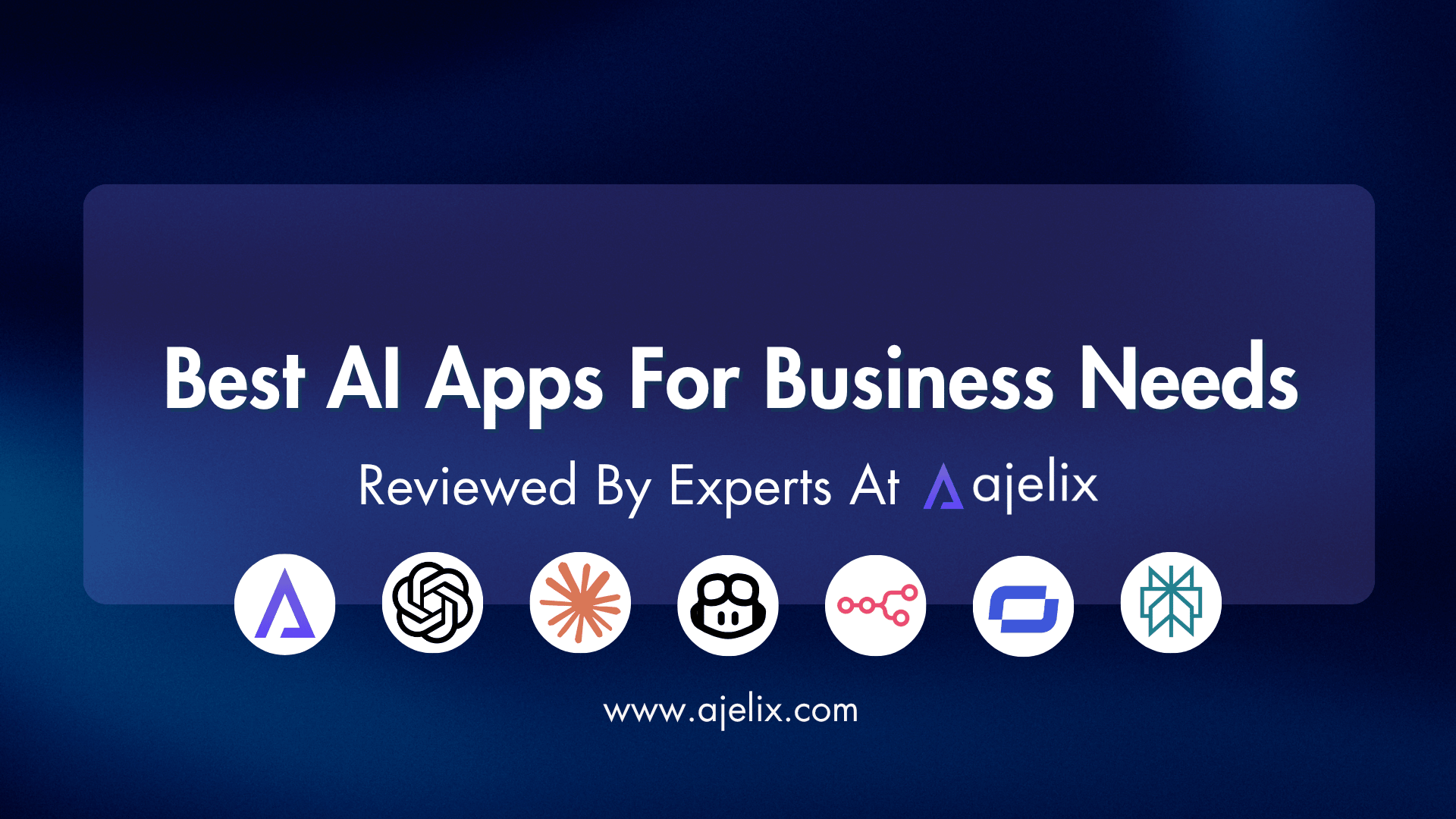 Best AI Apps Ajelix blog banner