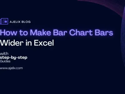 How to make bar charts bars Wider in Excel