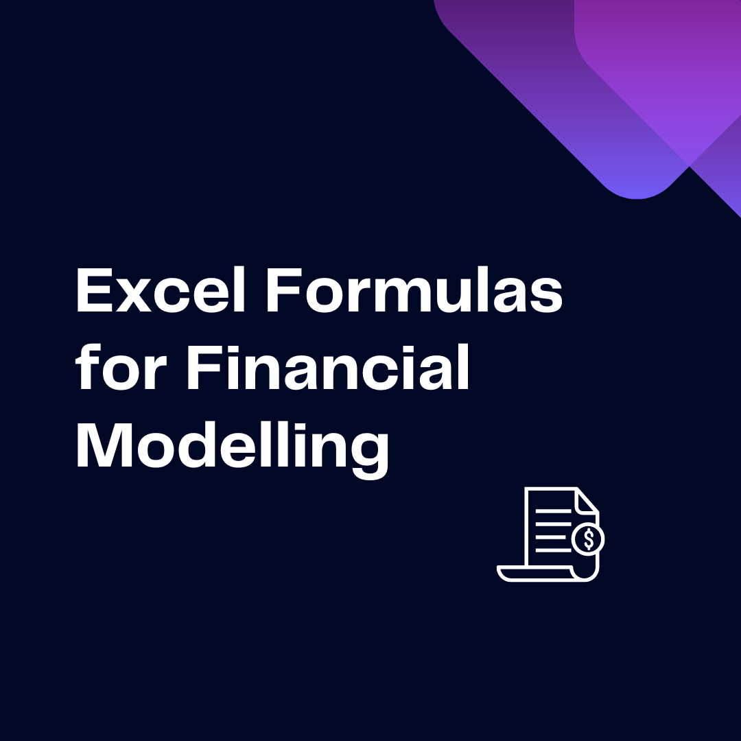 Excel formulas for financial modelling