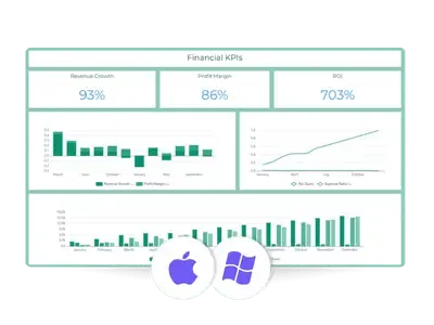 Business intelligence for mac and windows users illustration