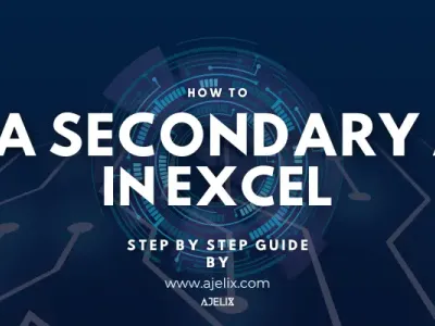 How to add secondary axis in excel chart