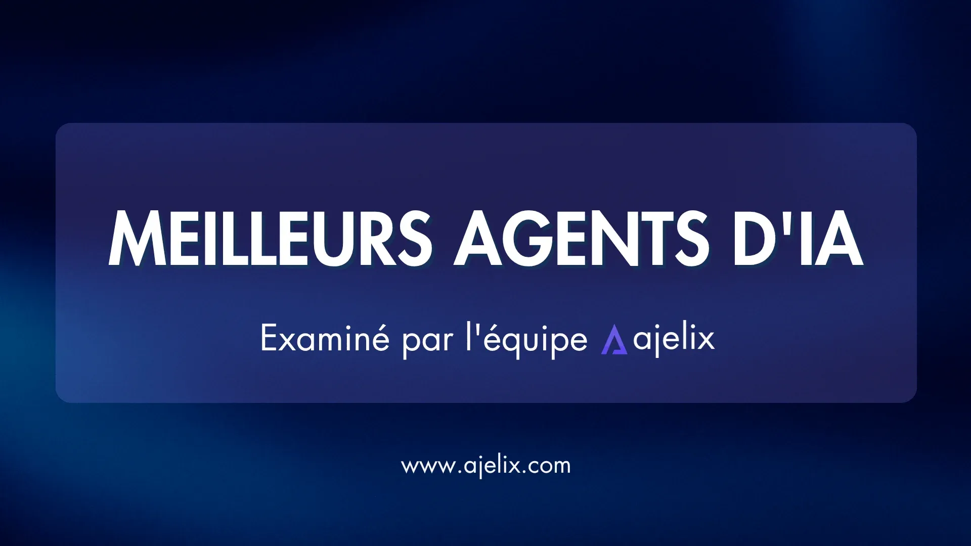 Meilleurs agents d'IA