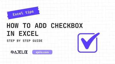 How to add checkbox in Excel banner