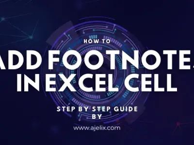 How to add footnotes in excel cell