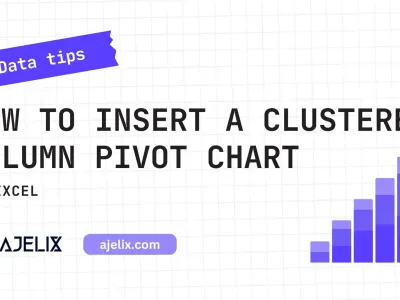 How to insert clustered column pivot chart in excel banner
