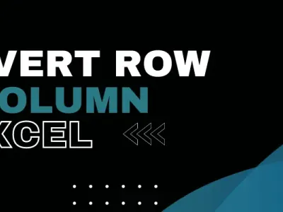 How to convert rows to columns - blog banner - ajelix excel guides