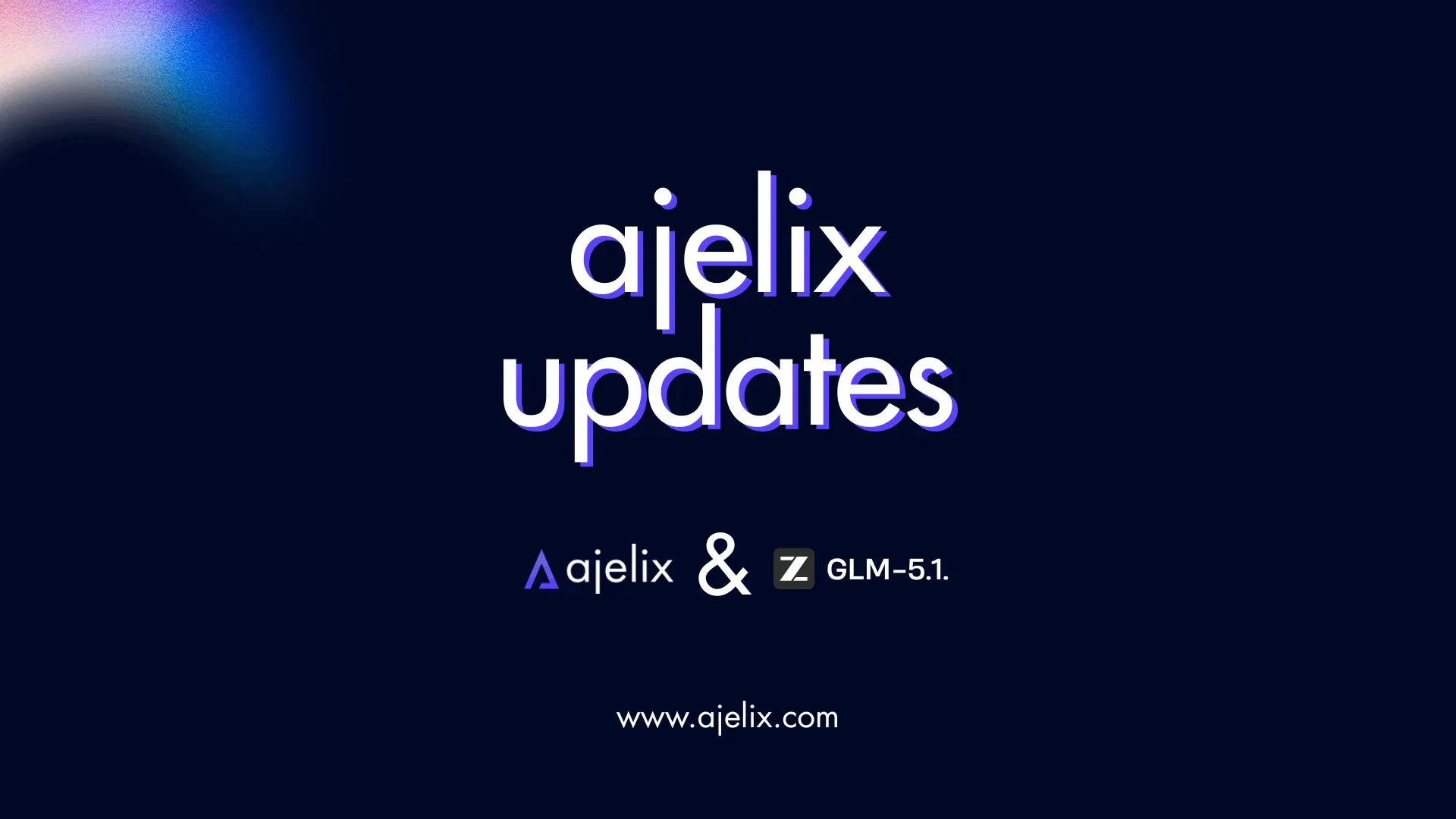 glm 5.1. available on ajelix now