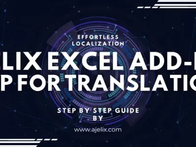 Ajelix excel add-in setup for translations