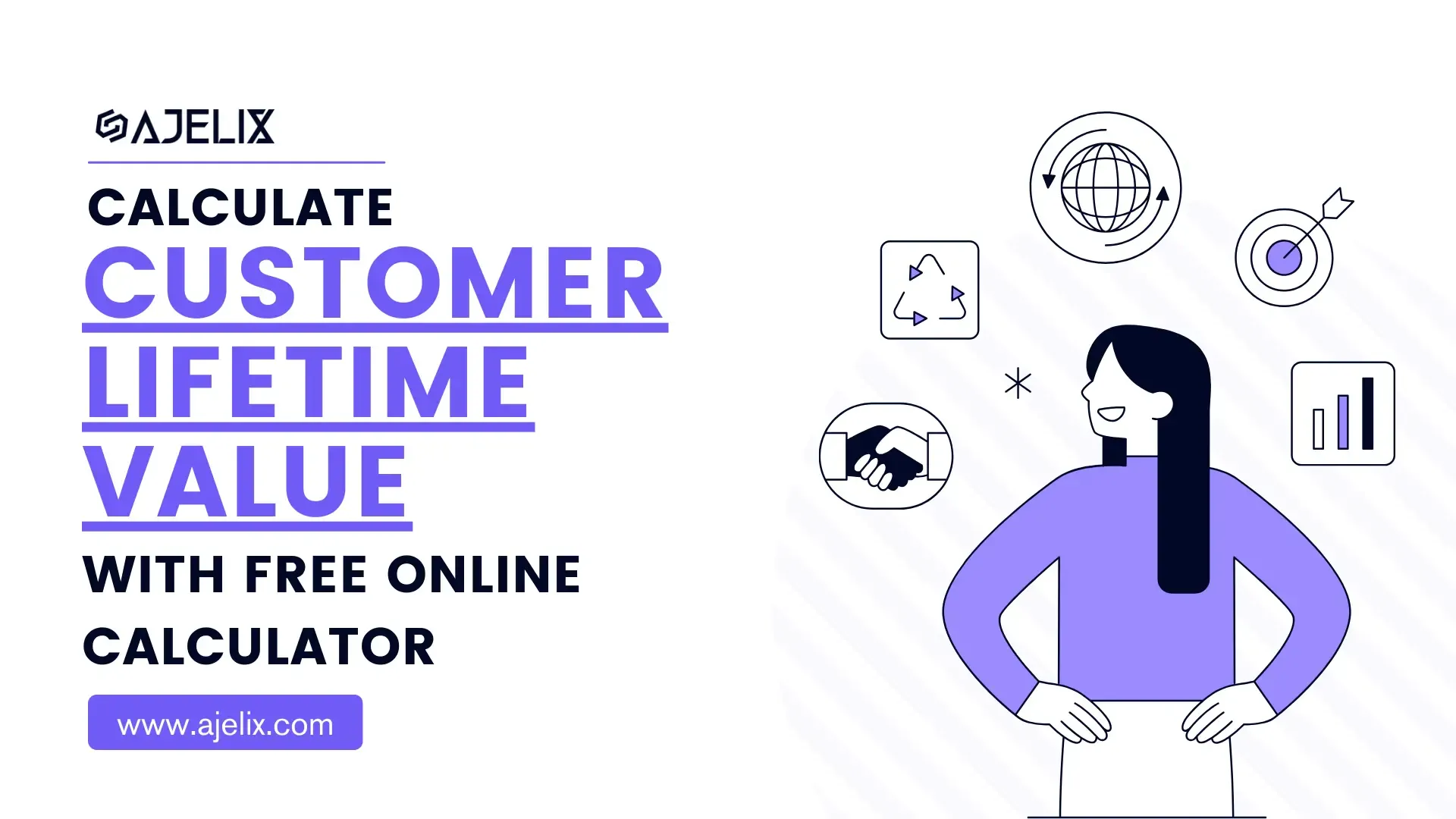 free clt calculator: calculate customer lifetime value online banner by ajelix
