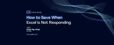 How To save when Excel is Not Responding
