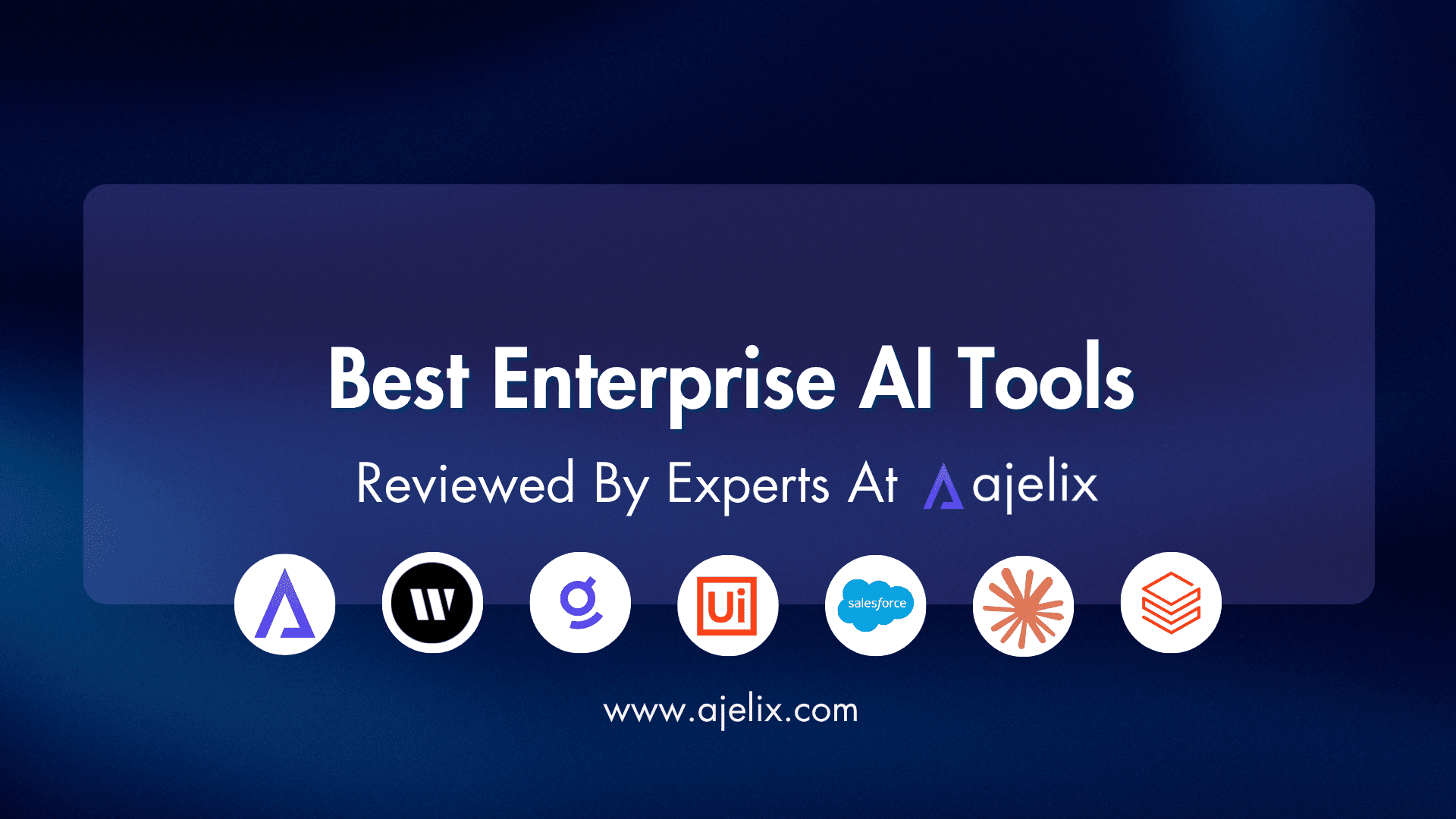 Enterprise AI tools Ajelix blog banner