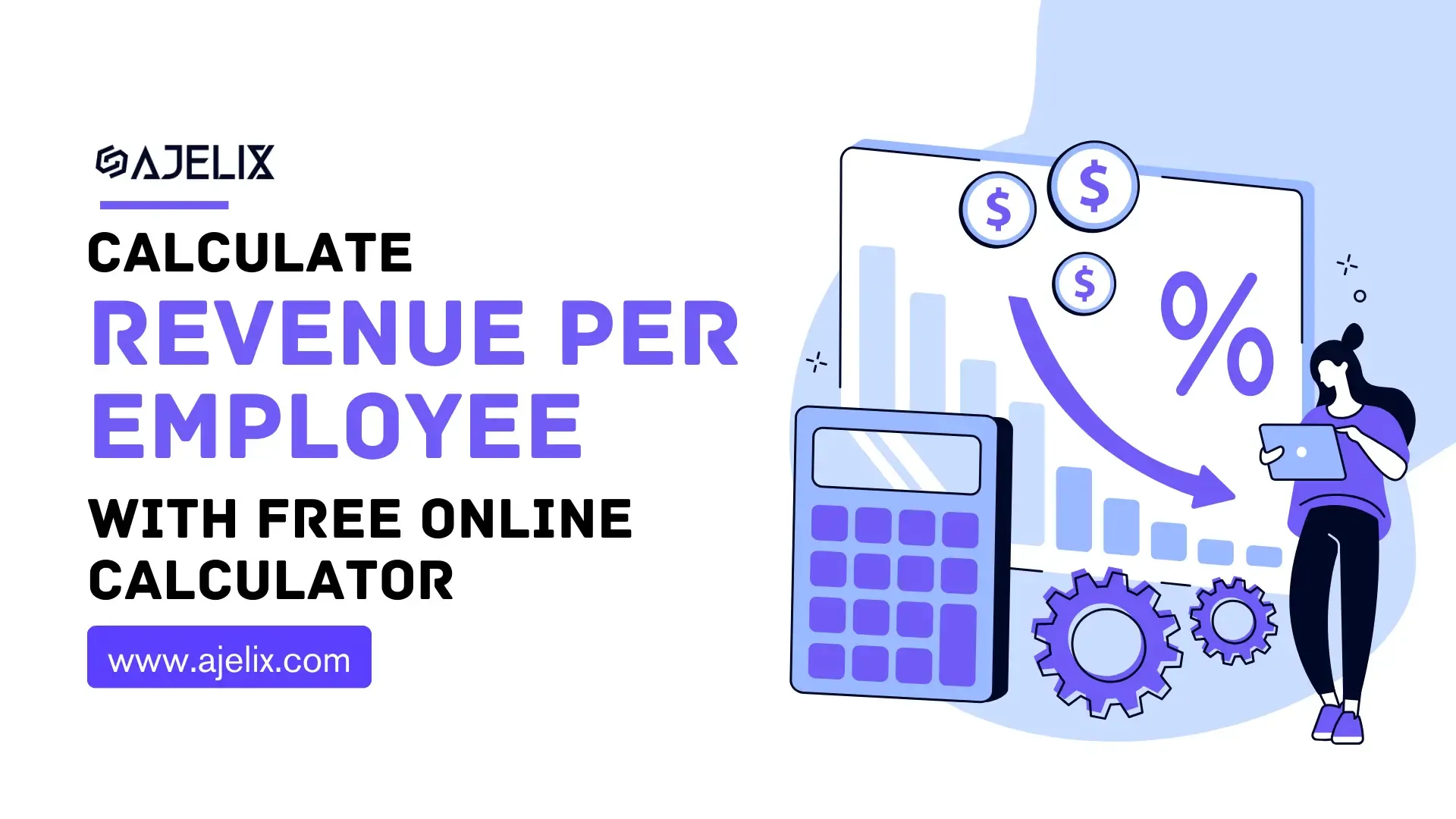 Free revenue per employee calculator online - banner