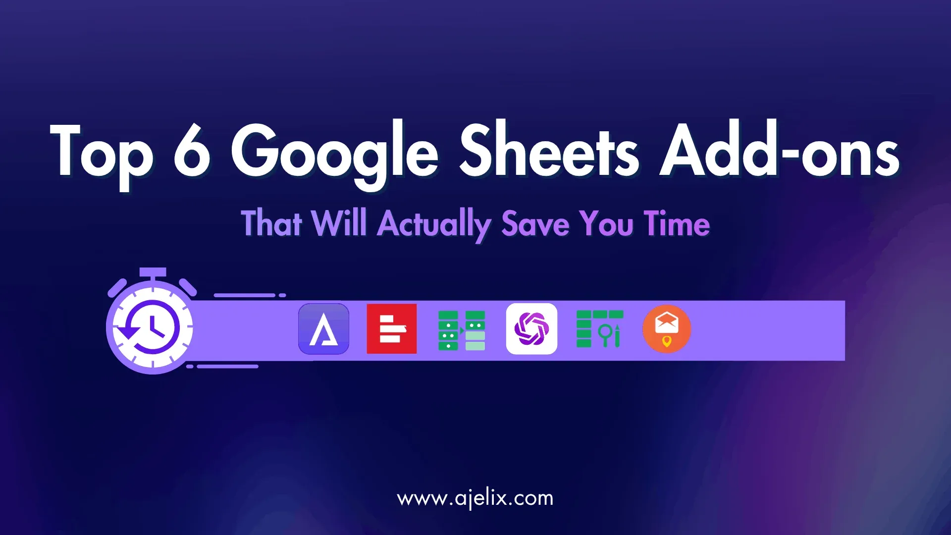 Top 6 Google Sheets Add-ons - blog banner