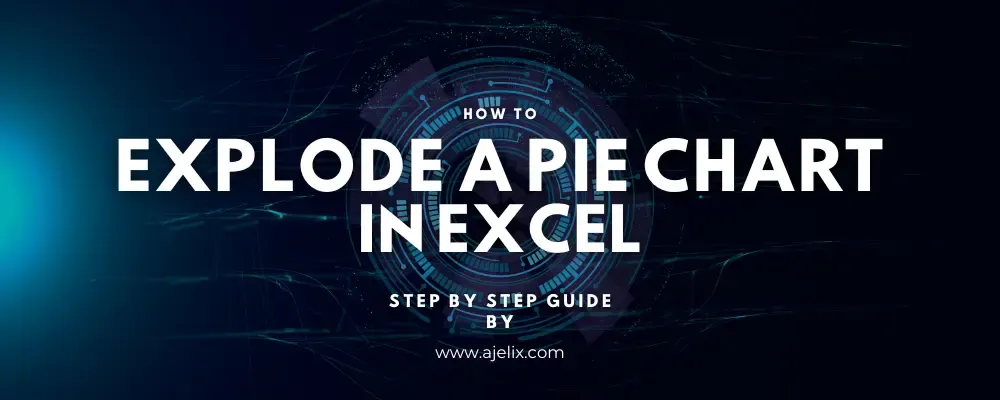 How to explode a pie chart in excel