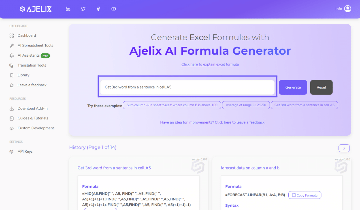 March update - excel formula generator