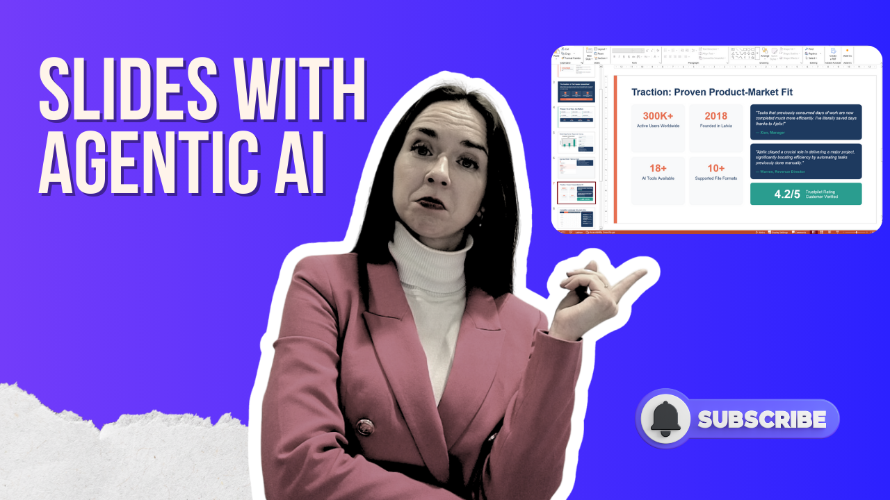 How To Create a PowerPoint Presentation Using AI Agent ajelix blog-banner