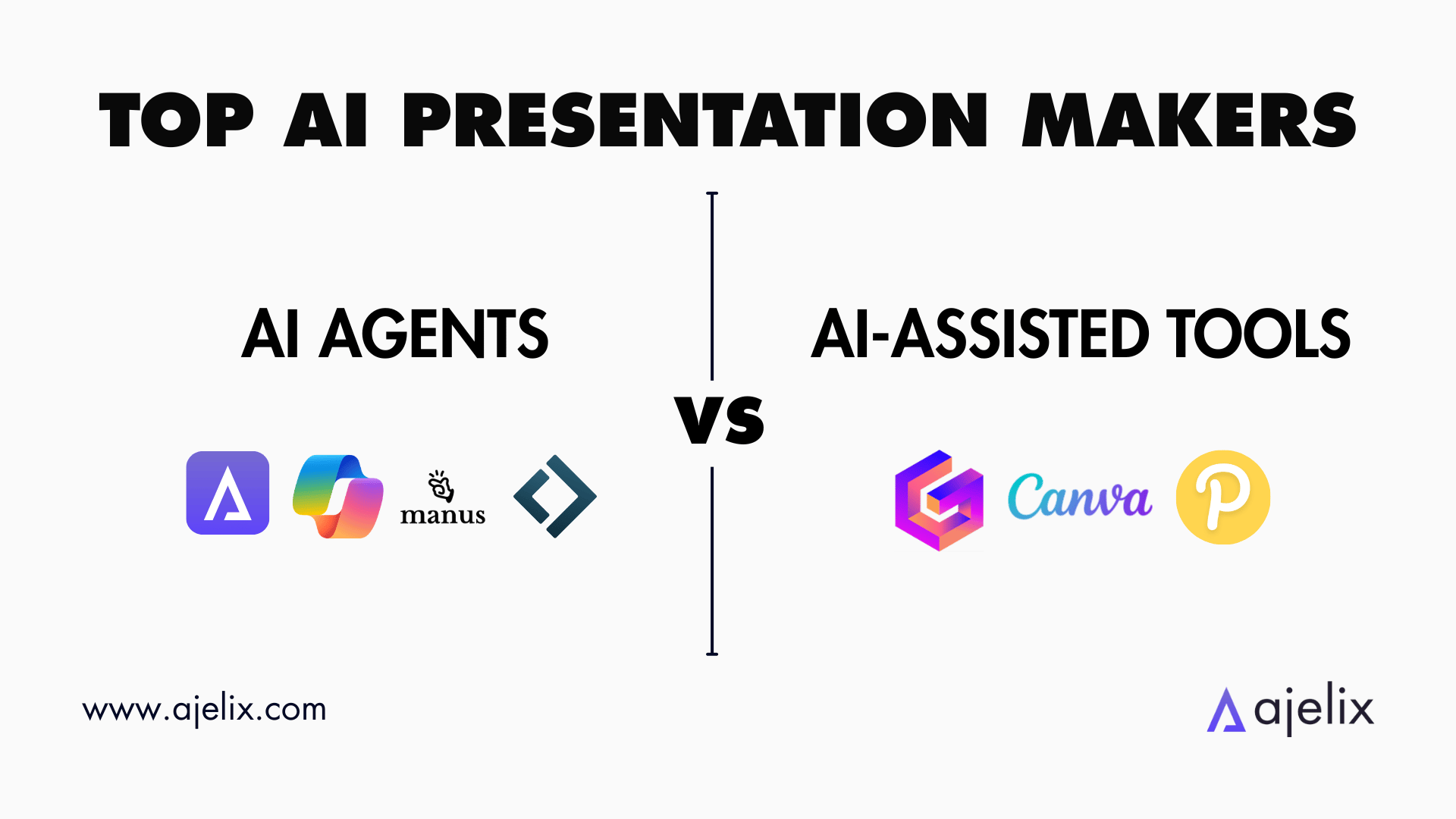 7 best AI presentation makers: AI agents vs AI-Assisted tools blog banner