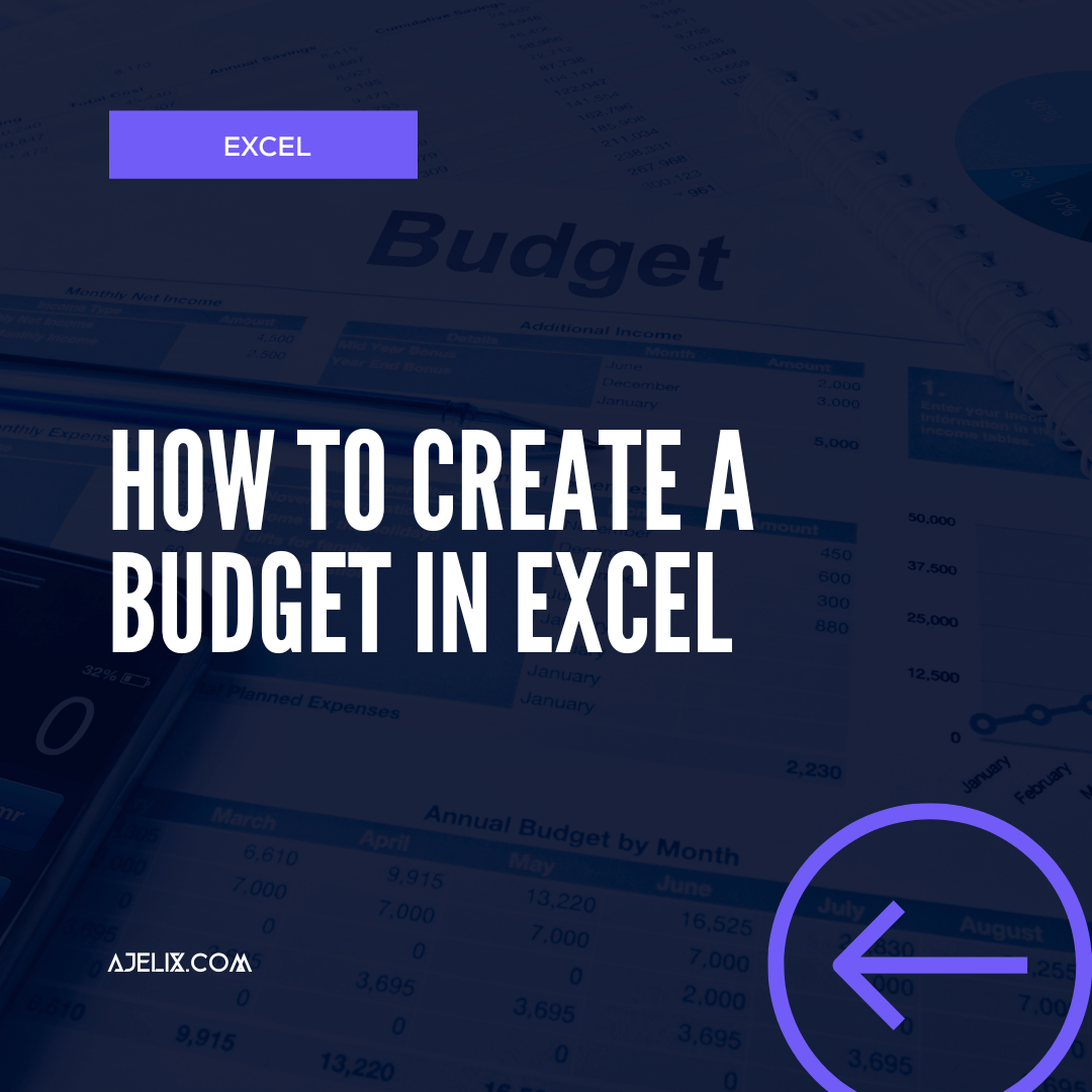 How To Make A Budget In Excel Youtube