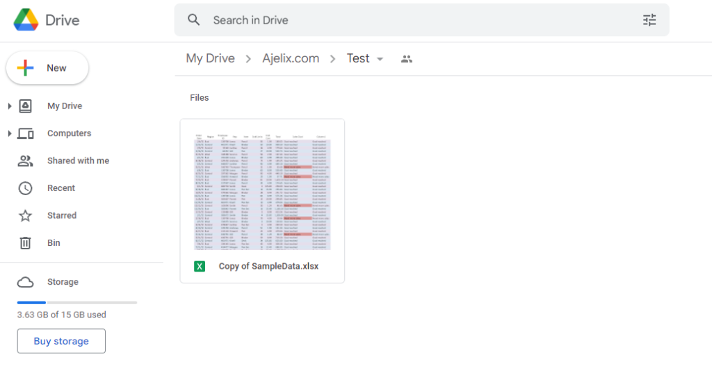 Edit your Excel file with google sheets editor. Save excel file