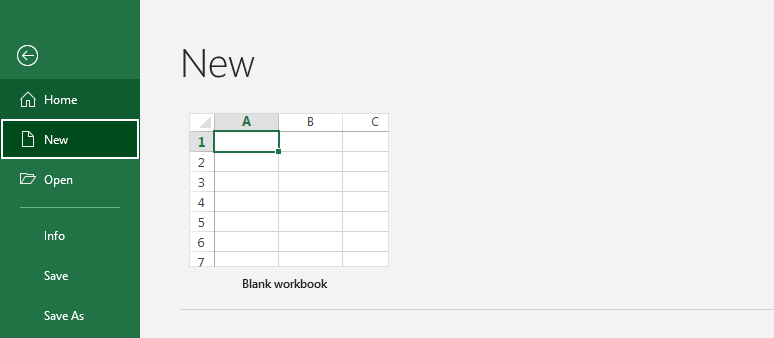 excel create template