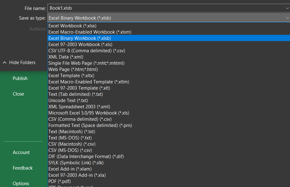 svae your excel file in xlsb format to minimize file size. Excel Binary Workbook