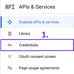 Google translate api key setup - fill out the credentials