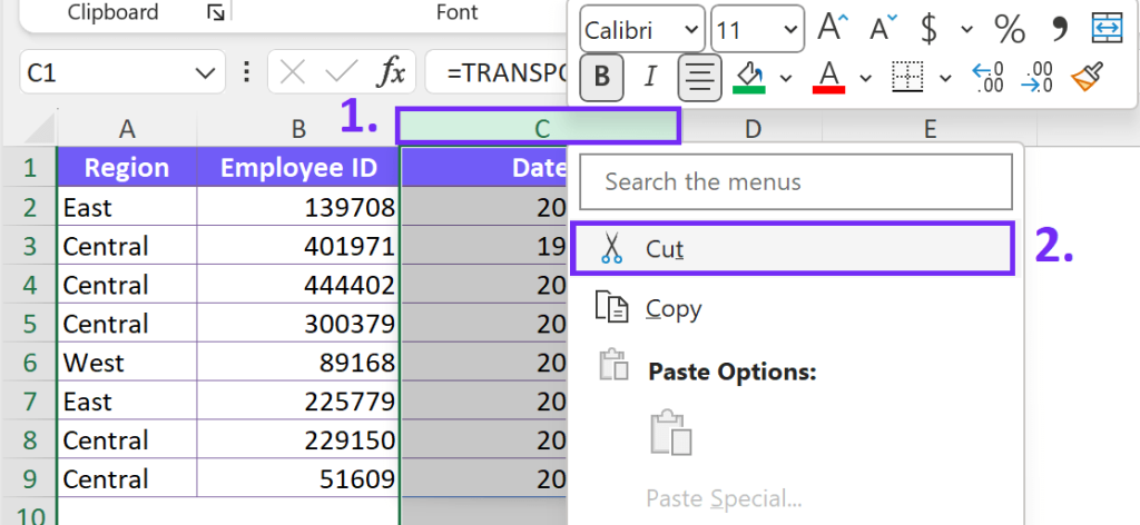 How To Swap Columns In Excel - Ajelix