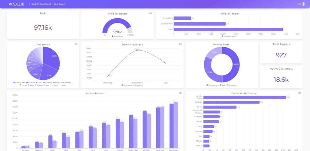 data visualization tool - ajelix BI