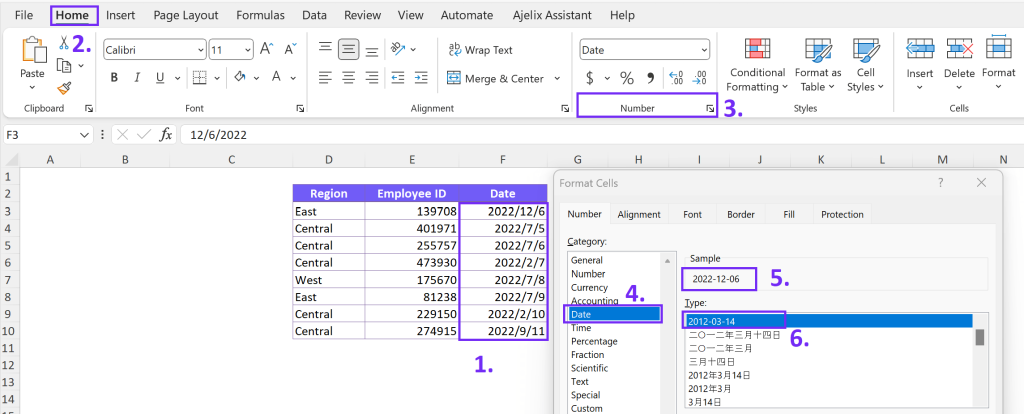 How to change leading zeros in date - excel how to