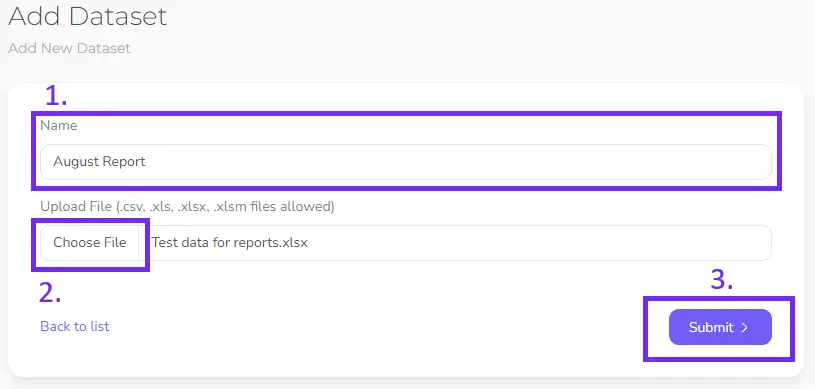 Add dataset settings in Ajelix BI
