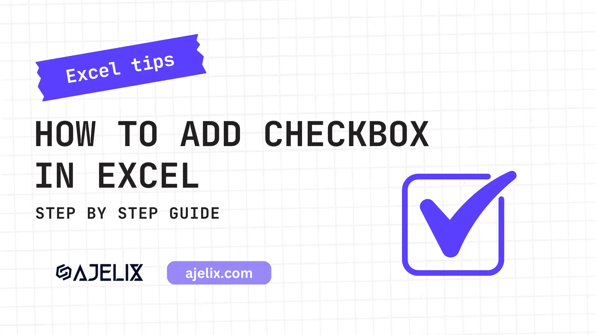 How To Add Checkboxes In Excel