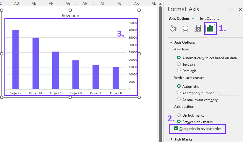 Sort your data chart screenshot from Excel