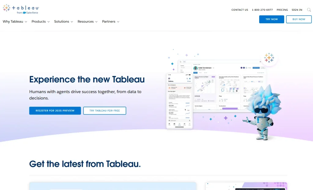 tableau.com screenshot from website - one of best data visualization tools