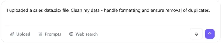 Data cleaning in Ajelix
