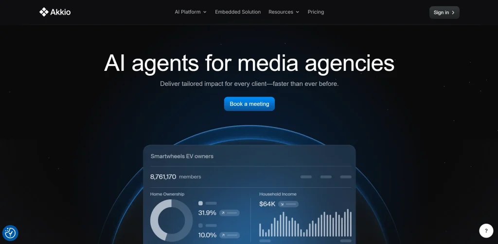 Akkio Homepage