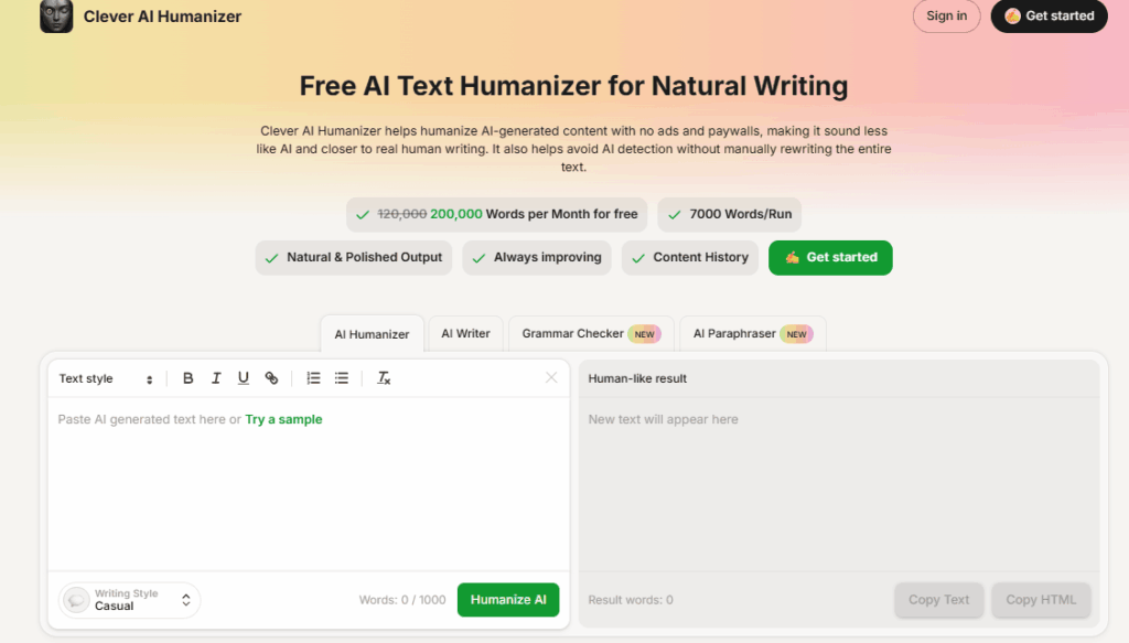 Clever AI humanizer